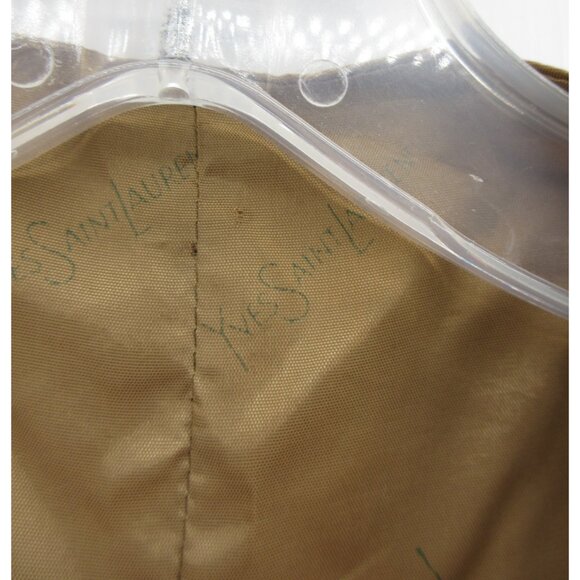 VINTAGE Yves Saint Laurent Waistcoat Vest Small Wool Tweed Speckled * - Picture 9 of 11